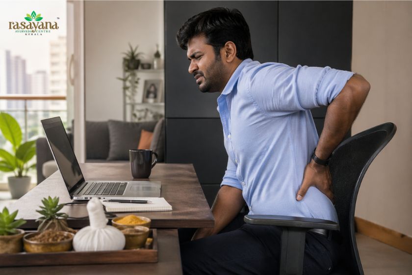Back Pain from Sedentary Lifestyle in Chennai: Ayurvedic Treatment Guide